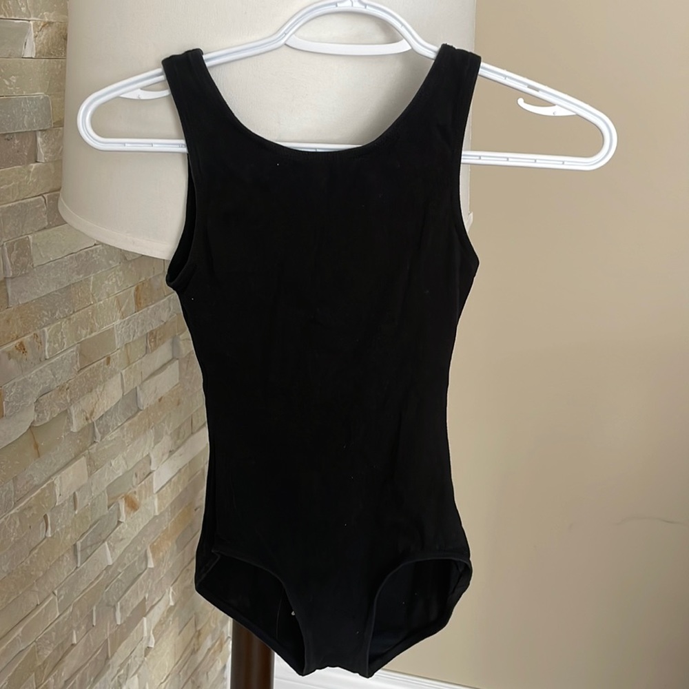 Capezio black ballet leotard
